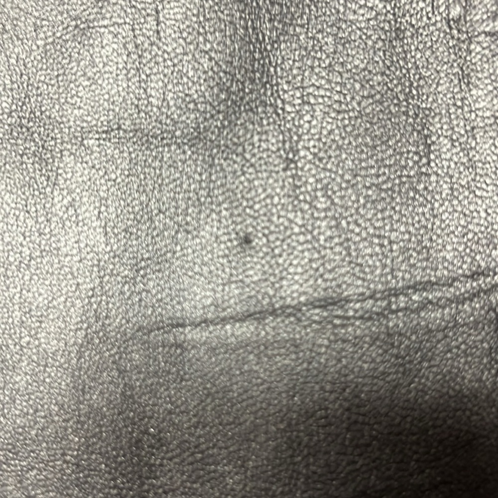 Cache vintage gun metal Leather Pants - Picture 7 of 10